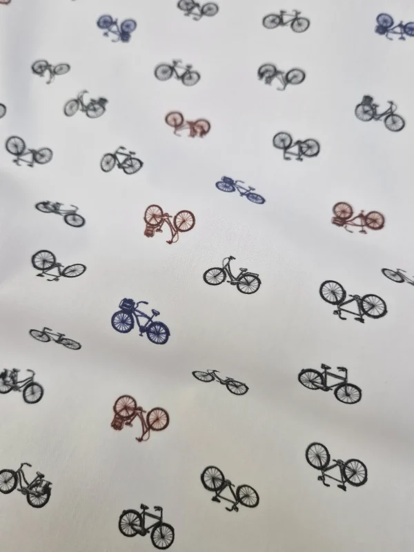 Bermuda bike fantasia bicicletta Pantaloncino Box Mare puro Cotone Shorts 2 tasche laterali Made in Italy