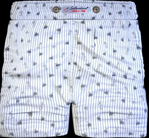 Bermuda Boxer Pantaloncino puro Cotone Shorts 2 tasche laterali Made in Italy