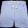 Bermuda Pantaloncino Fantasia Puro Cotone Blu Shorts 2 tasche laterali Made in Italy