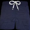 Bermuda Pantaloncino Fantasia Puro Cotone Blu Shorts 2 tasche laterali Made in Italy