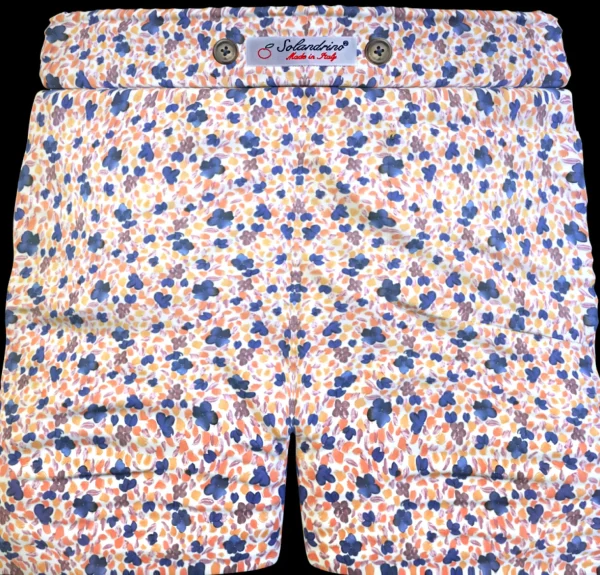 Bermuda Pantaloncino Fantasia Puro Cotone Shorts 2 tasche laterali Made in Italy