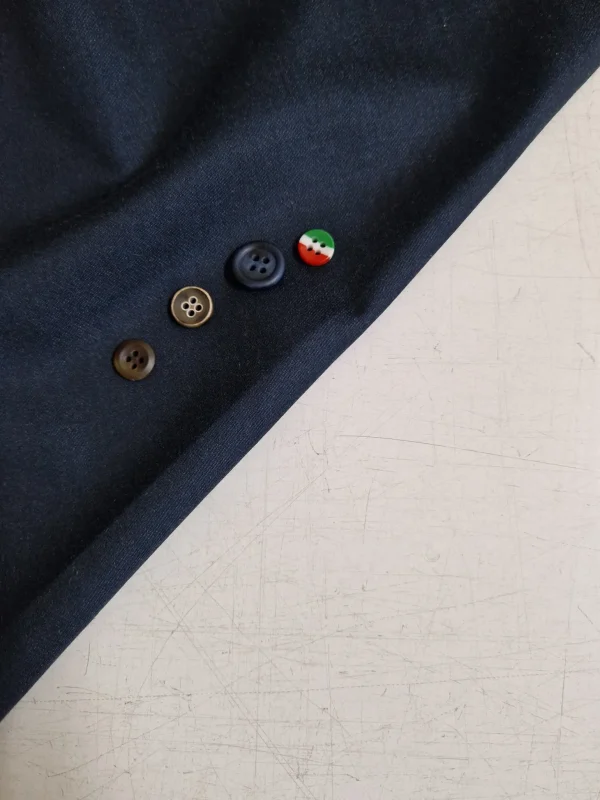 Bermuda Pantaloncino Fantasia Puro Cotone Blu Shorts 2 tasche laterali Made in Italy