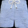 Bermuda Pantaloncino puro cotone popeline fantasia Pied de poule Shorts 2 tasche laterali Made in Italy