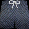 Bermuda Pantaloncino puro cotone fantasia Blue Denim Shorts 2 tasche laterali Made in Italy