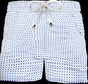 Bermuda Pantaloncino puro cotone popeline Shorts 2 tasche laterali Made in Italy
