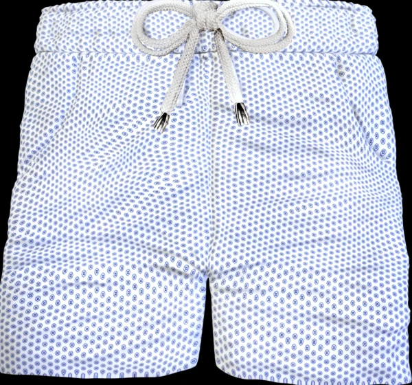 Bermuda Pantaloncino puro cotone popeline pois Shorts 2 tasche laterali Made in Italy