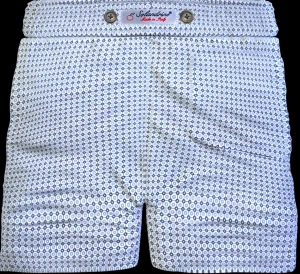 Bermuda Pantaloncino puro cotone popeline fantasia Shorts 2 tasche laterali Made in Italy