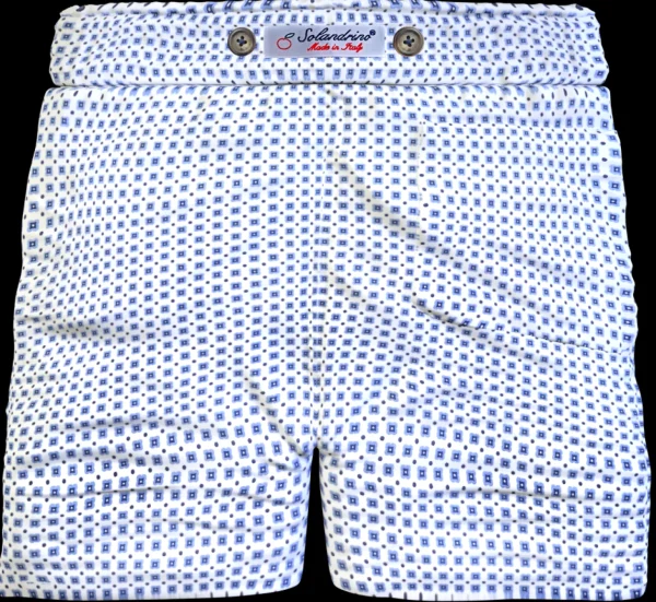 Bermuda Pantaloncino puro cotone popeline Shorts 2 tasche laterali Made in Italy