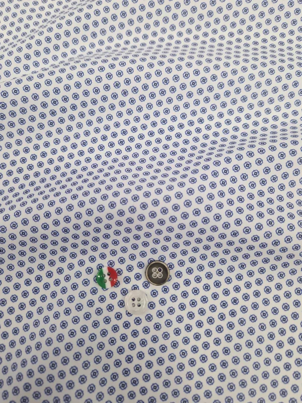 Bermuda Pantaloncino puro cotone popeline pois Shorts 2 tasche laterali Made in Italy