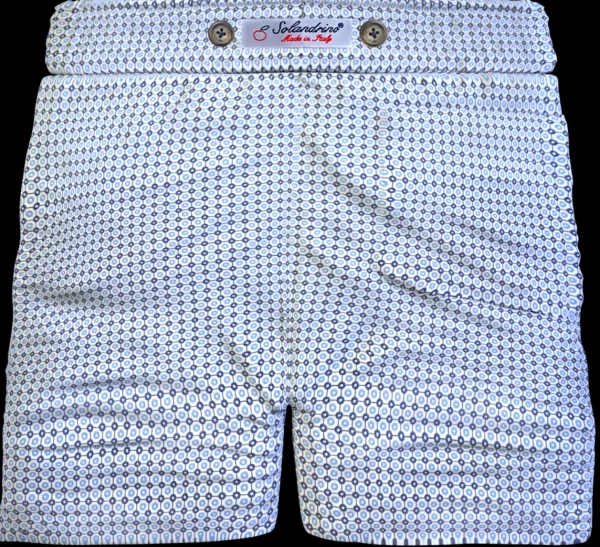 Bermuda Pantaloncino puro cotone popeline fantasia Shorts 2 tasche laterali Made in Italy