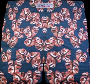 Bermuda Pantaloncino Puro cotone fantasia Shorts 2 tasche laterali Made in Italy