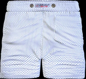 Bermuda Pantaloncino puro cotone popeline pois Shorts 2 tasche laterali Made in Italy
