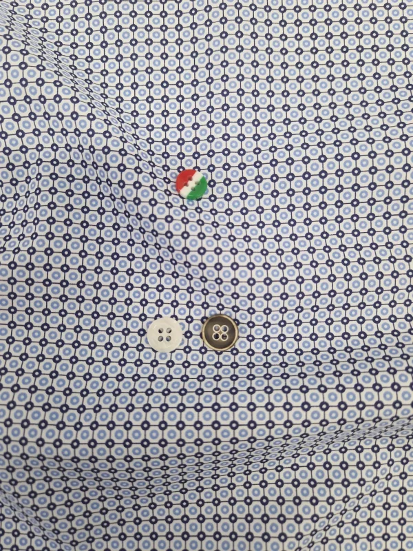 Bermuda Pantaloncino puro cotone popeline fantasia Shorts 2 tasche laterali Made in Italy