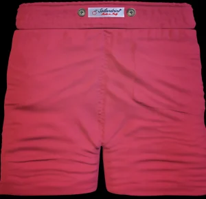 Bermuda Pantaloncino Rosso Puro cotone fantasia Shorts 2 tasche laterali Made in Italy