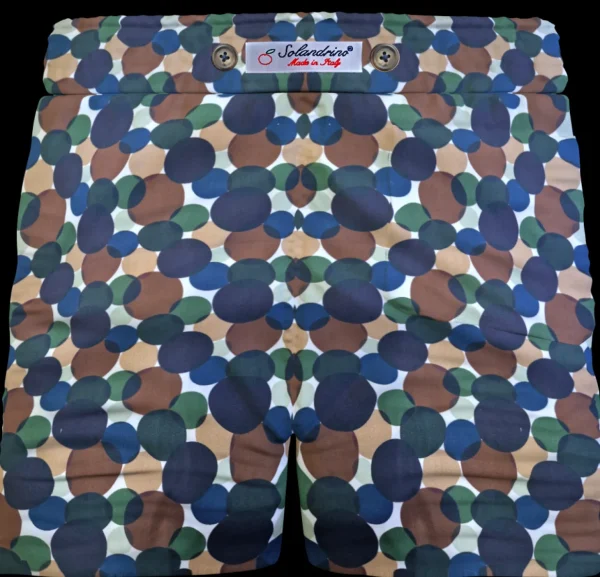 Bermuda Shorts Fantasia 100% cotone Pantaloncino 2 tasche laterali Made in Italy