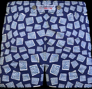 Bermuda Shorts Fantasia 100% cotone Pantaloncino 2 tasche laterali Made in Italy