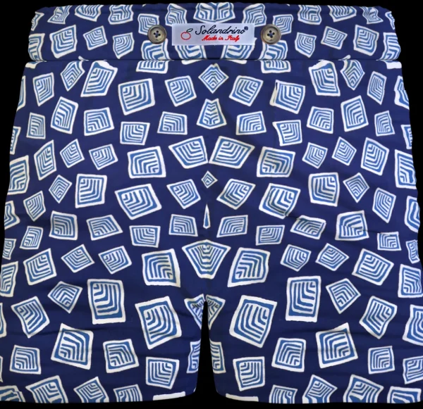 Bermuda Shorts Fantasia 100% cotone Pantaloncino 2 tasche laterali Made in Italy
