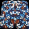 Bermuda Shorts Fantasia Hawaii Fresca Viscosa cotone  Pantaloncino 2 tasche laterali Made in Italy