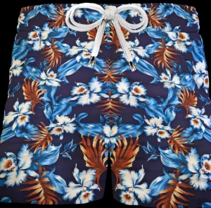 Bermuda Shorts Fantasia Hawaii Fresca Viscosa cotone  Pantaloncino 2 tasche laterali Made in Italy