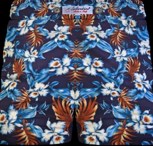 Bermuda Shorts Fantasia Hawaii Fresca Viscosa cotone  Pantaloncino 2 tasche laterali Made in Italy