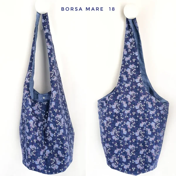 Borsa Mare in tessuto cotone fashion paisley 18 Made in Italy