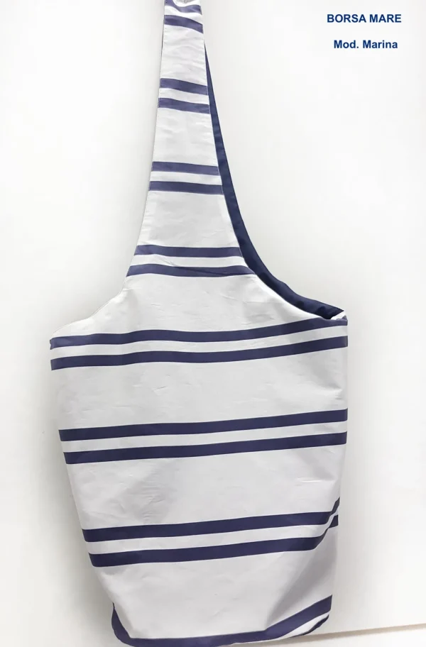 Borsa Mare in tessuto cotone fashion design Marinella Made in Italy