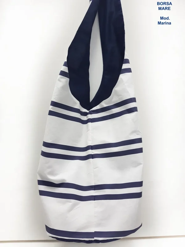 Borsa Mare in tessuto cotone fashion design Marinella Made in Italy