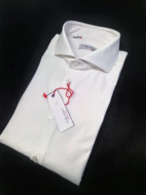 Camicia Bianca Stretch No Stiro No Piega No Iron anti alone made in italy massima traspirabilità