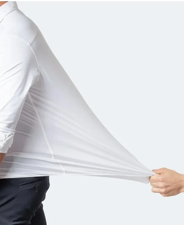 Camicia Bianca Stretch No Stiro No Piega No Iron anti alone made in italy massima traspirabilità