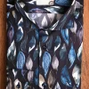 Camicia Fashion cotone fantasia foliage cotone made in italy