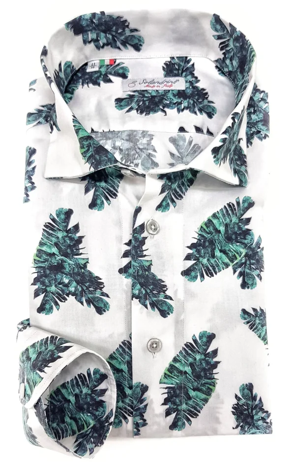 Camicia hawaii Fashion cotone fantasia cotone made in italy