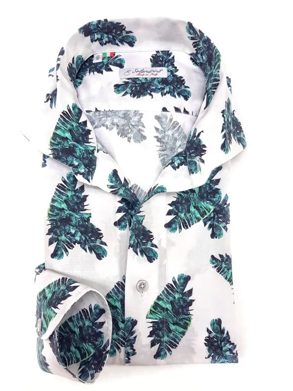Camicia hawaii Fashion cotone fantasia cotone made in italy