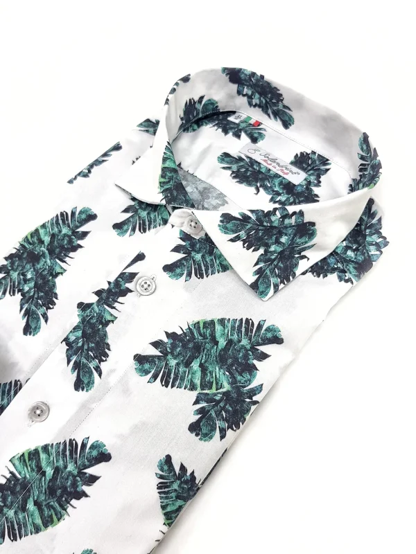 Camicia hawaii Fashion cotone fantasia cotone made in italy
