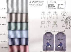 Camicia Uomo puro cotone a righe rosso bordeaux alta qualità bacchettino rigato titolo 120 made in italy