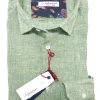 Camicia Verde puro Lino made in Italy - green Linen Shirt