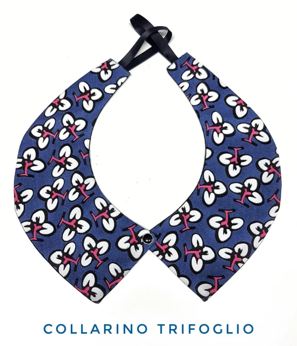 Colletto Donna fashion Design Trifoglio collarino 100% cotone