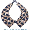 Colletto Donna fashion Design collarino Node Marine cotone