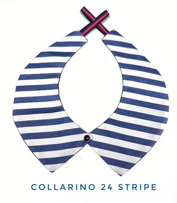 Colletto Donna fashion Design Stripe 24 collarino 100% cotone