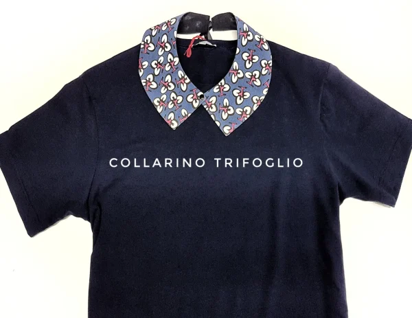 Colletto Donna fashion Design Trifoglio collarino 100% cotone