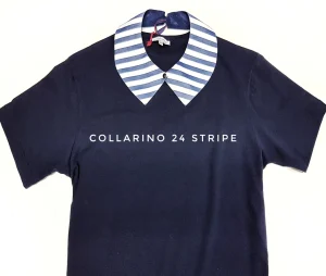 Colletto Donna fashion Design Stripe 24 collarino 100% cotone