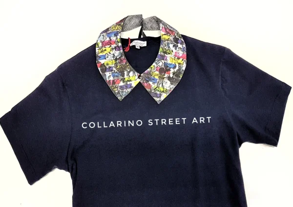 Colletto Donna fashion Design Street Art collarino cotone