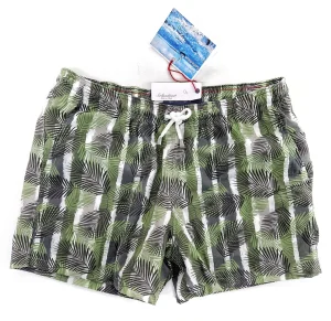 Costume da Bagno Camouflage Hawaii Box Mare puro cotone slip interno morbido Boxer mare uomo fantasia Camouflage hawaii Red con 2 tasche laterali Made in Italy