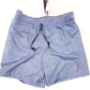 Costume da Bagno slip interno fantasia Azzurra con 2 tasche laterali Uomo Boxer mare tessuto leggero asciugatura rapida Made in Italy