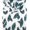 Felpa Bianca con Cappuccio Design palms made in Italy Fantasia  100% cotone - Sweatshirt hoodie