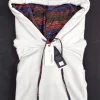 Felpa Bianca con Cappuccio Design Barcellona  made in Italy Fantasia  100% cotone - Sweatshirt hoodie