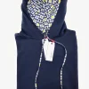 Felpa Blu con Cappuccio Design Taormina made in Italy Fantasia  100% cotone -  UNISEX Sweatshirt Blue hoodie