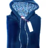 Felpa BLU con Cappuccio Design MUSICASSETTA 80'S  made in Italy Fantasia  100% cotone -UNISEX Sweatshirt hoodie