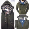 Felpa cardigan Verdone militare con Cappuccio tessuto design made in Italy Fantasia 100% cotone  Unisex Sweatshirt blue Hoodie