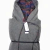 Felpa Grigia con Cappuccio Design Barcellona made in Italy Fantasia  100% cotone -  UNISEX Sweatshirt grey hoodie