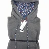 Felpa Grigia con Cappuccio Design trifoglio  made in Italy Fantasia  100% cotone -UNISEX Sweatshirt grey hoodie